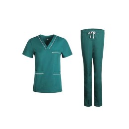 SKU026 Bulk Order Short Sleeve Suit Surgical Gown Design Clinic Beauty Salon Pet Hospital Doctor Gown V-neck Neckline Drawstring Waistband Nurse Gown Specialty Store   Endoscopy Department Assistant/Surgical Assistant   Dedication Medical Center   心光學校 SKU026 Bulk Order Short Sleeve Suit Surgical Gown Design Clinic Beauty Salon Pet Hospital Doctor Gown V-neck Neckline Drawstring Waistband Nurse Gown Specialty Store   Endoscopy Department Assistant/Surgical Assistant   Dedication Medical Center   心光學校